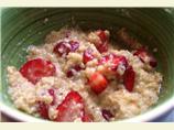 Strawberries and Cream Oatmeal. Photo by vitalev