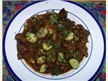 Lamb  With Garlic & Fava Beans