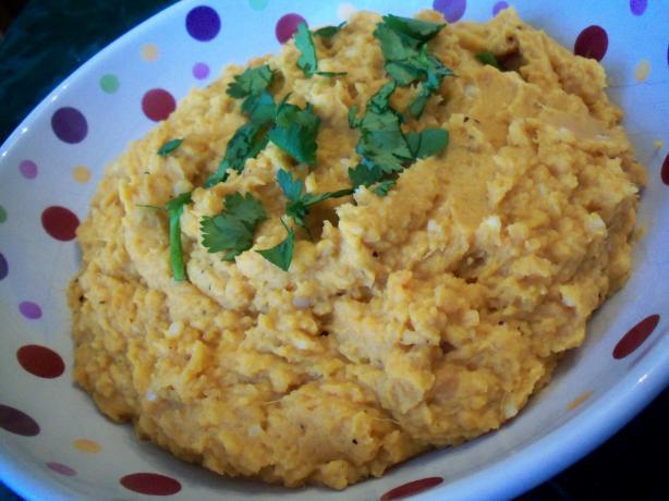 Sweet Potato and Goats Cheese Mash. Photo by *Parsley*