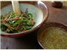 Green Pepper, Ham, and Tofu Skin With Sesame Vinegar. Recipe by Rinshinomori