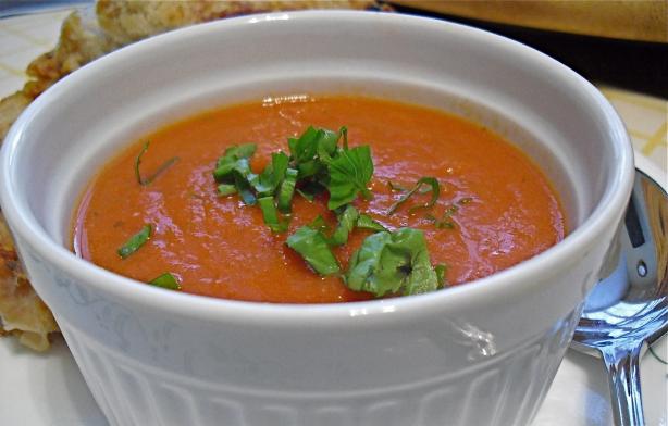 (Copycat) La Madeline's Tomato Basil Soup. Photo by PaulaG