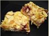 Cherry-Filled White Chocolate Blondies. Recipe by Bobbie