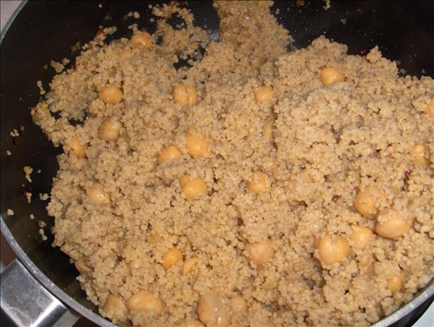 Indian Spiced Whole Wheat Couscous With Chickpeas. Photo by Ang11002