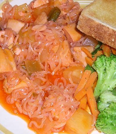 Sweet and Sour Ramen Chicken. Photo by Deb G