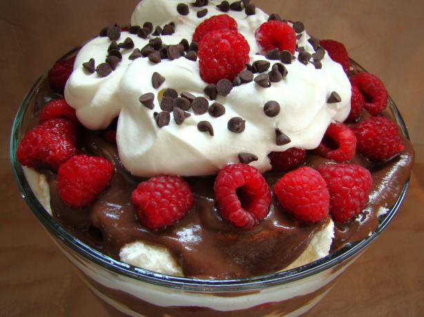 Low-Fat Chocolate Raspberry Trifle. Photo by Marg (CaymanDesigns)