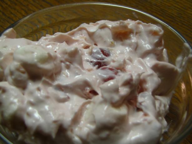 " Pink Stuff " ( Cherry Pie Filling, Pineapple Dessert. Photo by kellychris