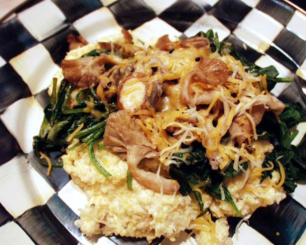 Goat's Cheese Polenta With Mushrooms. Photo by FLKeysJen