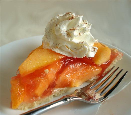 Fresh Peach Pie (No Bake) With Oil Pastry Crust. Photo by Marg (CaymanDesigns)