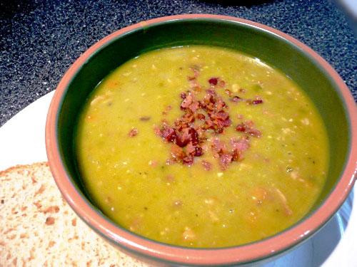 Swedish Green Split Peas With Bacon. Photo by Mikekey