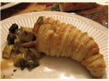 Roasted Vegetable Cornucopias With Gravy. Photo by Annisette