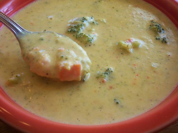Broccoli, Red Pepper, and Cheddar Chowder. Photo by *Parsley*