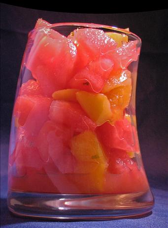 Watermelon Mango Salad. Photo by SusieQusie