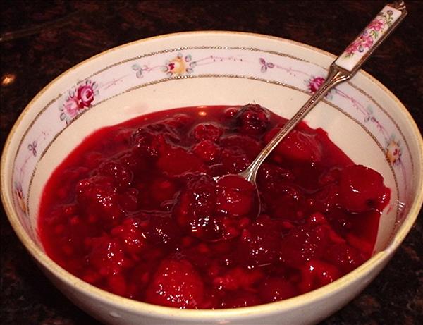 Cranberry and Raspberry Relish. Photo by Debloves2cook