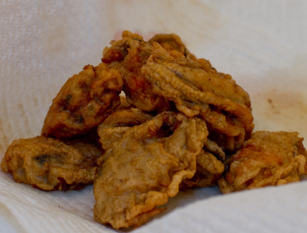 Mussels in Chickpea and Cumin Batter. Photo by Peter J