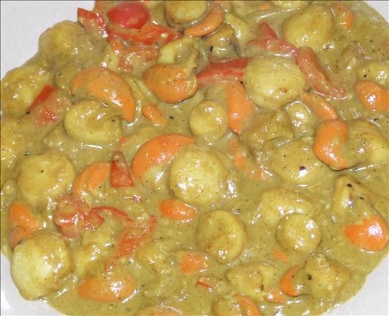 Curry Scallops. Photo by Peter J