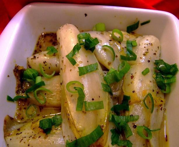 Braised Belgian Endive. Photo by Zurie