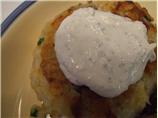Ham and Potato Patties With Horseradish Sauce. Photo by Picholine