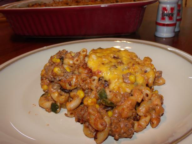 Kristopher's Taco Macaroni Casserole.. Photo by NELady