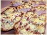 Garlic Bread With Bacon Bits, Rosemary and Creamy Brie