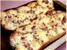 Garlic Bread With Bacon Bits, Rosemary and Creamy Brie