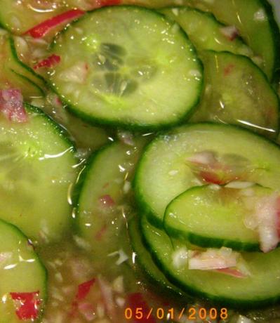 Japanese Inspired Cucumber Salad. Photo by Susiecat too