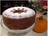 Pumpkin Pecan Cake With Ginger Whipped Cream. Recipe by Divaconviva
