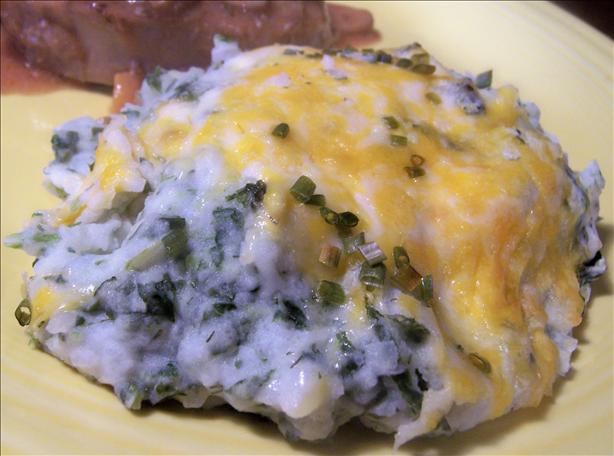 Mashed Potato Spinach Casserole