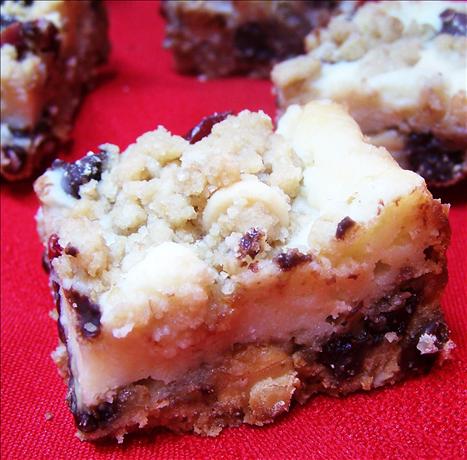 Chocolate Chip Cranberry Cheese Bars. Photo by PaulaG