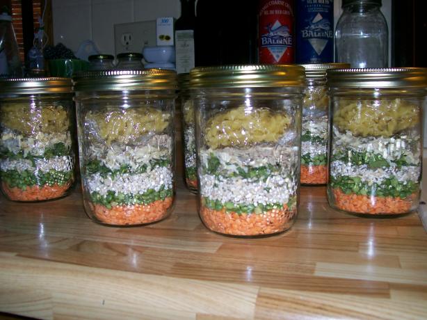 Minestrone Soup Gift Mix in a Jar. Photo by luvcook'n