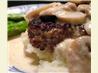 Pepper Crusted Tenderloin With Mushroom Cream and Asparagus. Recipe by Lainey6605