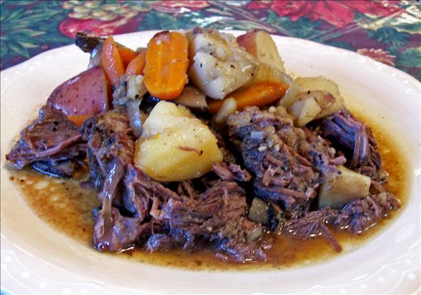 Fallin'- To- Pieces Pot Roast With Carrots and Potatoes. Photo by Rita~
