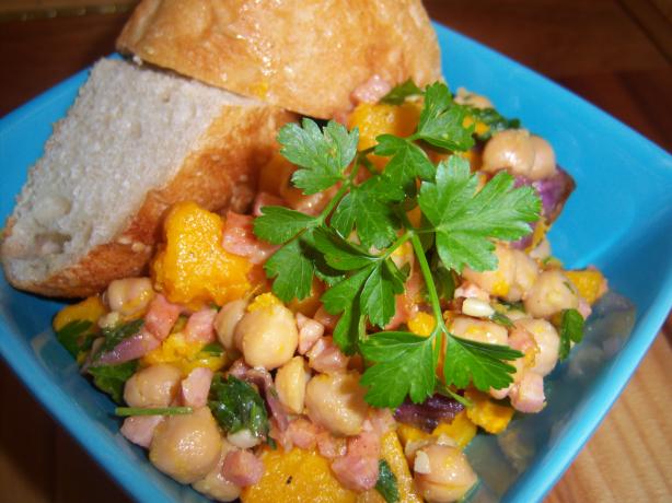 Pumpkin and Bacon Salad. Photo by **Mandy**