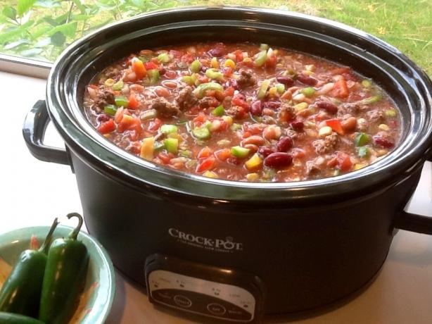 Low Fat Crock Pot Chicken Taco Soup. Photo by LisaLou274