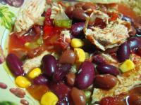 Low Fat Crock Pot Chicken Taco Soup