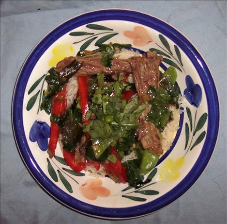 Gingery Beef Strips. Photo by duonyte