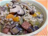 Mushroom Barley Kielbasa Soup