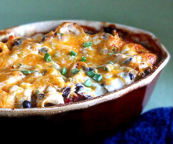 Southwest Tortellini Casserole. Photo by Caroline Cooks