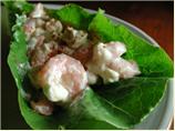 Shrimp Goat Cheese Salad in Romaine