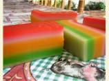 Steamed Rainbow Layer Cake. Photo by tunasushi
