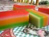 Steamed Rainbow Layer Cake. Recipe by tunasushi
