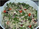 Wild Oats Greek Orzo and Spinach Salad. Photo by DogAndCatDoc
