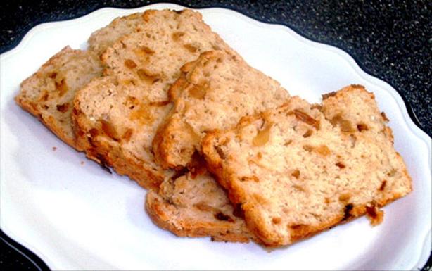 Caramelized Onion and Asiago Beer Batter Bread. Photo by Mikekey
