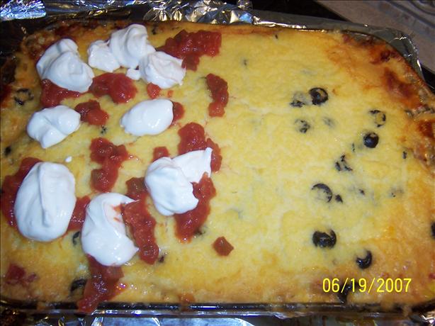 Beef and Cheese Tamale Pie. Photo by Mommy Diva