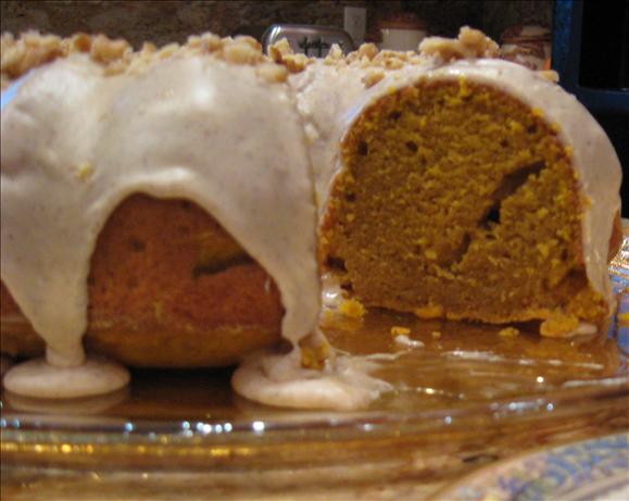 Pumpkin Pound Cake With Cinnamon Glaze. Photo by Kathy at Food.com
