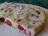 White Chocolate-Raspberry Tart, With Almonds and Pistachios. Recipe by Nic