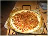 French Flamme. Bacon- Cheese Pizza/Pie. Recipe by Elodie