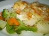 Pan-Fried Fish on Potato, Horseradish and Lime Salad. Recipe by JustJanS