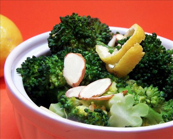 Broccoli With Lemon Almond Butter. Photo by PaulaG
