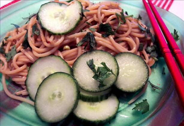 Pearl's Sesame Noodles. Photo by HeatherFeather