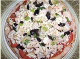 Greek Chicken Pita Pizzas